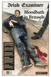 Bloodbath in Brussels front page